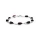 Silver Link Bracelet With Cherry Amber The Fiori, image 