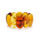 Bright Amber Flat Beaded Bracelet, image 