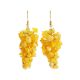 Honey Amber Drop Earrings The Fable, image 