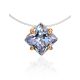Invisible Necklace With Crystal In Gold The Aurora, Length: 40, image 