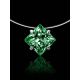 Invisible Necklace With Green Crystal Pendant The Aurora, image , picture 2