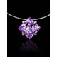 Invisible Necklace With Lilac Crystal The Aurora, image , picture 2