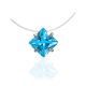 Light Blue Crystal Invisible Necklace The Aurora, image 