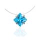 Light Blue Crystal Invisible Necklace The Aurora, image 