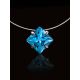 Light Blue Crystal Invisible Necklace The Aurora, image , picture 2