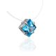 Light Blue Crystal Invisible Necklace The Aurora, image , picture 3