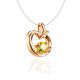 Invisible Necklace With Golden Apple Pendant The Aurora, Length: 40, image , picture 3