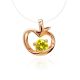 Invisible Necklace With Golden Apple Pendant The Aurora, Length: 40, image 