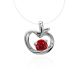 Invisible Necklace With Apple Shaped Pendant The Aurora, image 