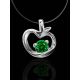 Invisible Necklace With Green Crystal The Aurora, image , picture 2