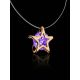 Star Shaped Pendant Invisible Necklace The Aurora, Length: 40, image , picture 2