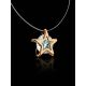 Invisible Necklace With Star Shaped Golden Pendant The Aurora, Length: 40, image , picture 2