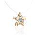 Invisible Necklace With Star Shaped Golden Pendant The Aurora, Length: 40, image , picture 3