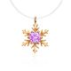 Invisible Necklace With Snowflake Pendant The Aurora, Length: 40, image 