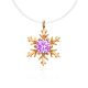 Invisible Necklace With Snowflake Pendant The Aurora, Length: 40, image 