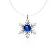 Invisible Necklace With Silver Snowflake Pendant The Aurora, image 