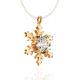 Gold Crystal Pendant Necklace The Aurora, Length: 41, image , picture 3