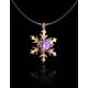 Invisible Necklace With Snowflake Pendant The Aurora, Length: 40, image , picture 2