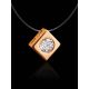 Golden Pendant Invisible Necklace The Aurora, Length: 38, image , picture 2