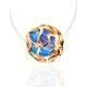 Invisible Necklace With Synthetic Opal In Gold The Aurora, Length: 40, image , picture 3