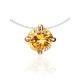 Invisible Necklace With Crystal Pendant The Aurora, Length: 41, image 