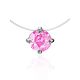 Cute Pink Crystal Necklace The Aurora, image 