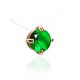 Invisible Necklace with Green Crystal The Aurora, Length: 40, image , picture 3