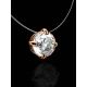 Bright White Crystal Invisible Necklace The Aurora Collection, Length: 38, image , picture 2