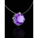 Invisible Necklace With Violet Crystal The Aurora, image , picture 2