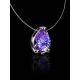 Teardrop Crystal Invisible Necklace The Aurora, image , picture 2