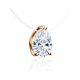 Minimalistic Invisible Necklace With Drop Crystal Pendant The Aurora Collection, Length: 40, image , picture 3
