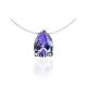 Teardrop Crystal Invisible Necklace The Aurora, image 