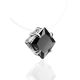 Invisible Necklace With Square Black Crystal The Aurora, image , picture 3