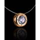 Invisible Necklace With Crystal In Gold The Aurora, Length: 42, image , picture 2