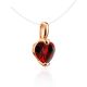 Red Crystal Pendant Necklace The Aurora, Length: 38, image , picture 3