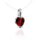 Invisible Necklace With Red Heart Pendant The Aurora, image , picture 3