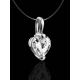 Heart Shaped Pendant Invisible Necklace The Aurora, image , picture 2