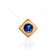 Invisible Necklace With Golden Pendant The Aurora, Length: 40, image 