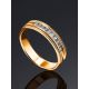 Channel Set Diamond Ring In Gold, Ring Size: 7 / 17.5, image , picture 2