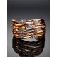 Bold Golden Ring With 27 Diamonds, Ring Size: 8 / 18, image , picture 2