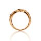 Bold Golden Ring With 27 Diamonds, Ring Size: 8 / 18, image , picture 3