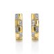 Stylish Diamond Earrings In Gold, image , picture 4