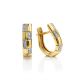 Stylish Diamond Earrings In Gold, image 