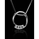 Round Diamond Pendant In White Gold, image , picture 3