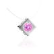 Fishing Line Necklace With Pink Crystal Pendant The Aurora, image , picture 3