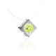 Minimalistic Fishing Line Necklace With Citrus Colored Crystal The Aurora, image , picture 3