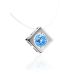 Stylish Fishing Line Necklace With Light Blue Crystal The Aurora, image , picture 3