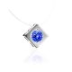 Invisible Necklace With Blue Crystal Pendant The Aurora, image , picture 3