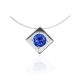 Invisible Necklace With Blue Crystal Pendant The Aurora, image 