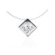 Fishing Line Necklace With White Crystal Pendant The Aurora, image 